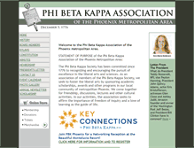 Tablet Screenshot of pbkphoenix.org